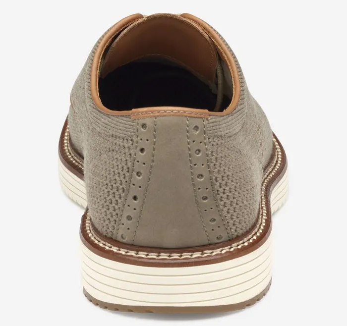 Johnston and Murphy Upton Knit Wingtip Taupe Heathered Knit Men LaceUps Johnston and Murphy Upton Knit Wingtip Taupe Heathered Knit Men LaceUps