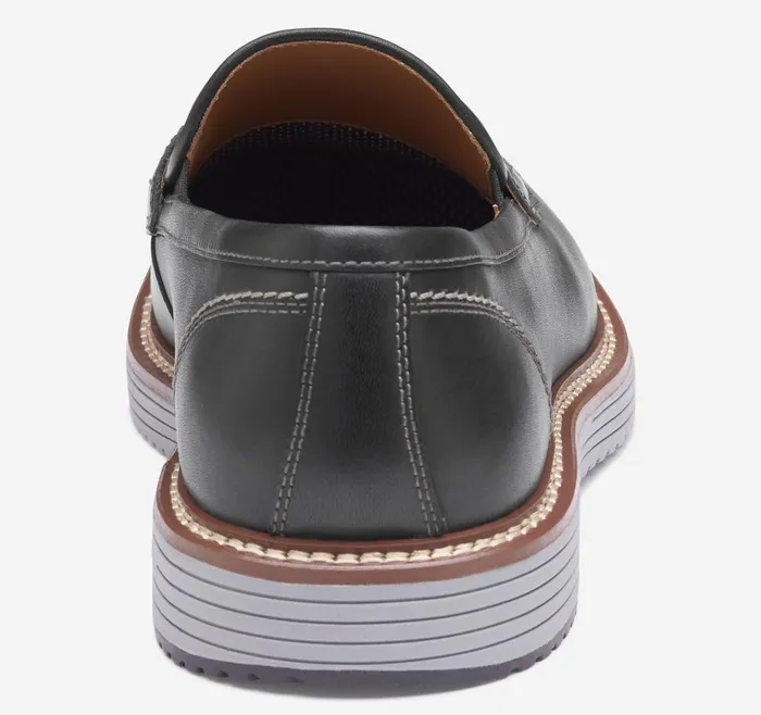 Johnston and Murphy Upton Penny Black Full Grain Men SlipOns Johnston and Murphy Upton Penny Black Full Grain Men SlipOns