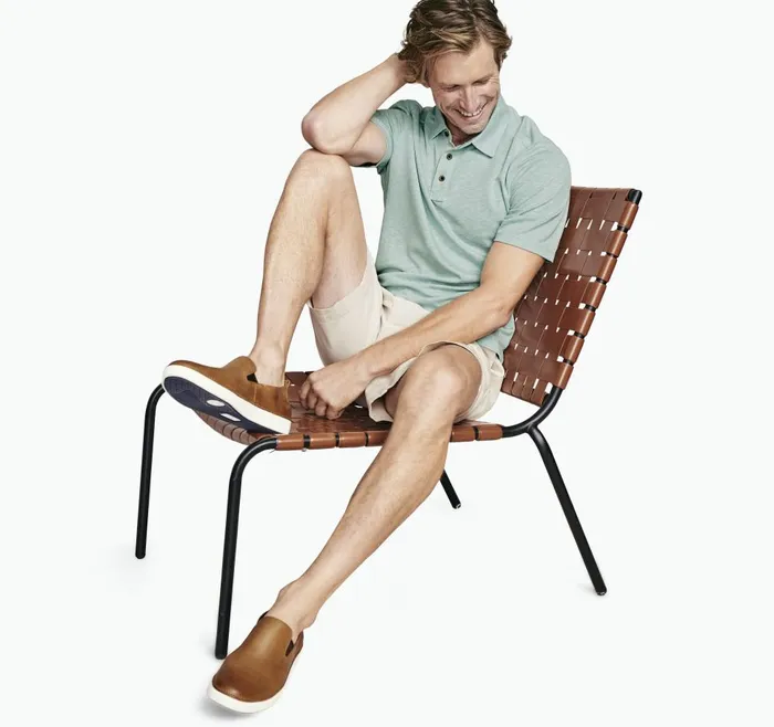 Johnston and Murphy Vintage Slub Polo Mint Men Polos and Tees Johnston and Murphy Vintage Slub Polo Mint Men Polos and Tees