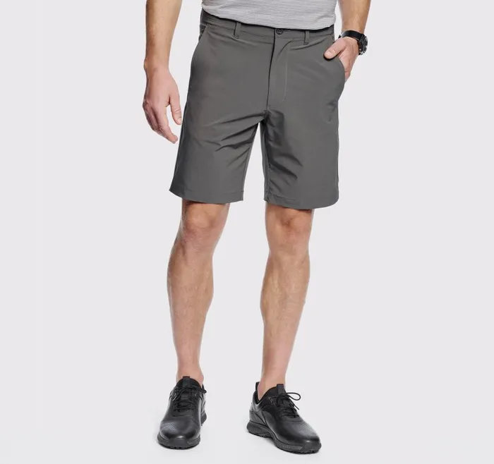 Johnston and Murphy XC4 Performance Shorts Dark Charcoal Solid Men Shorts