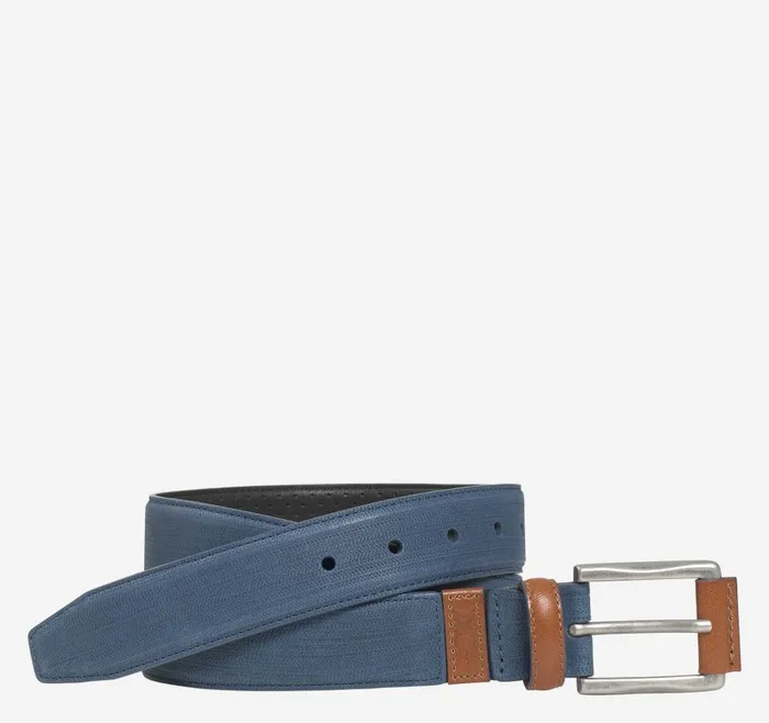 Johnston and Murphy XC4 Sport Casual Belt Navy Nubuck Men Belts