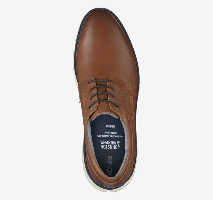Johnston and Murphy XC4 Tanner Plain Toe Tan Full Grain Men LaceUps Johnston and Murphy XC4 Tanner Plain Toe Tan Full Grain Men LaceUps