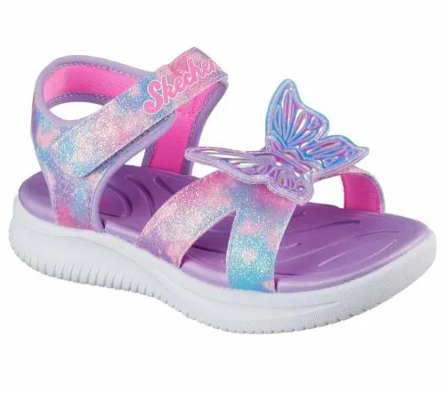 Jumpsters Sandal 8211 Butterfly Brights Lavender Multi Kids SKECHERS Big Kids UK Sizes 36