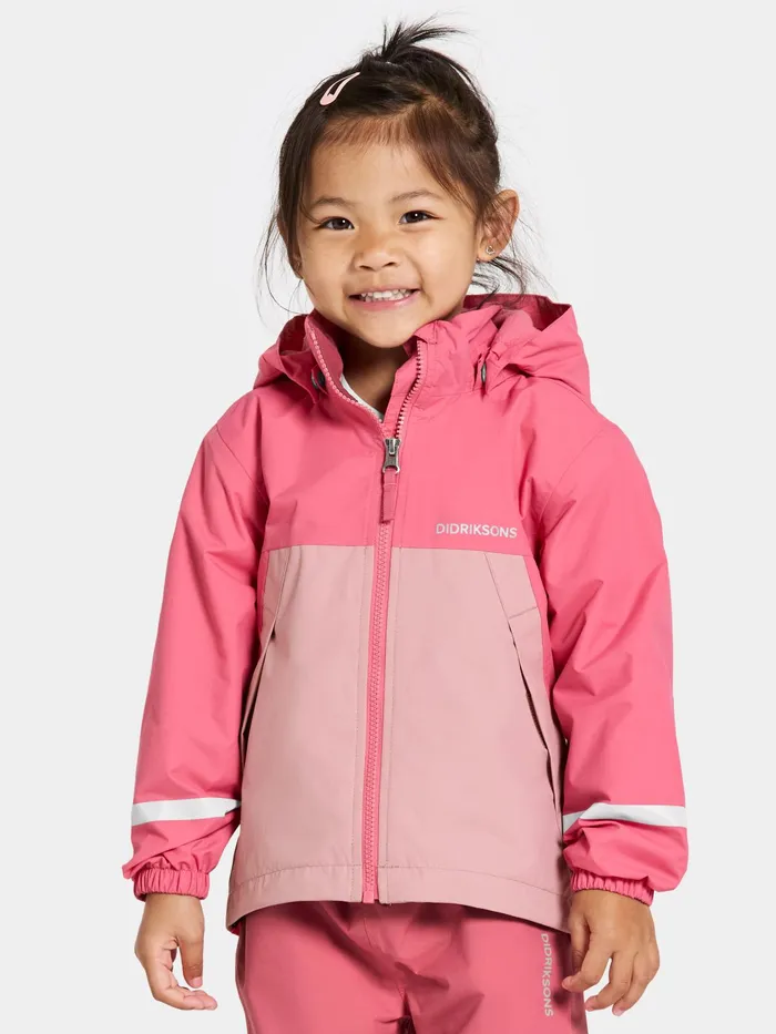 Kids Bladet Jacket Dusty Azalea Didriksons Waterproof Jackets