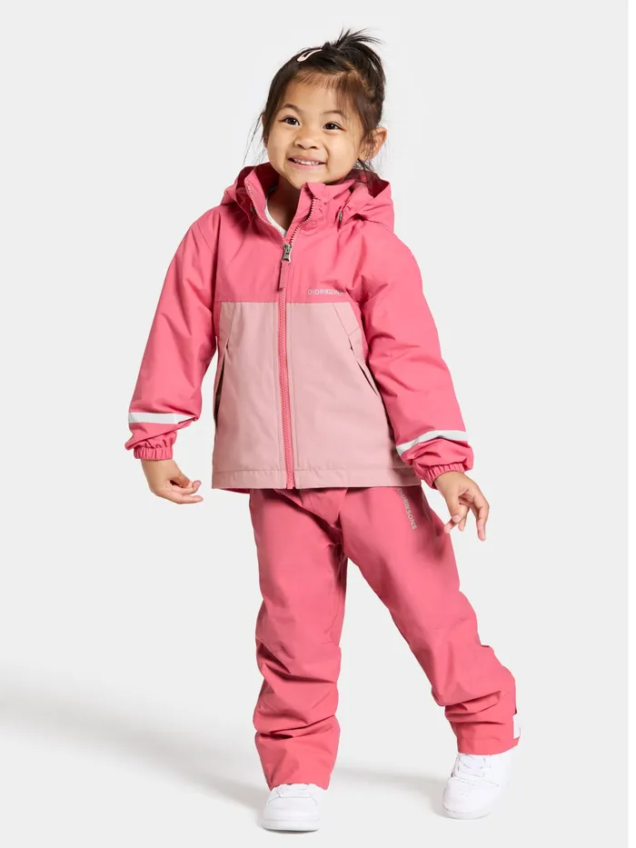 Kids Bladet Jacket Dusty Azalea Didriksons Waterproof Jackets