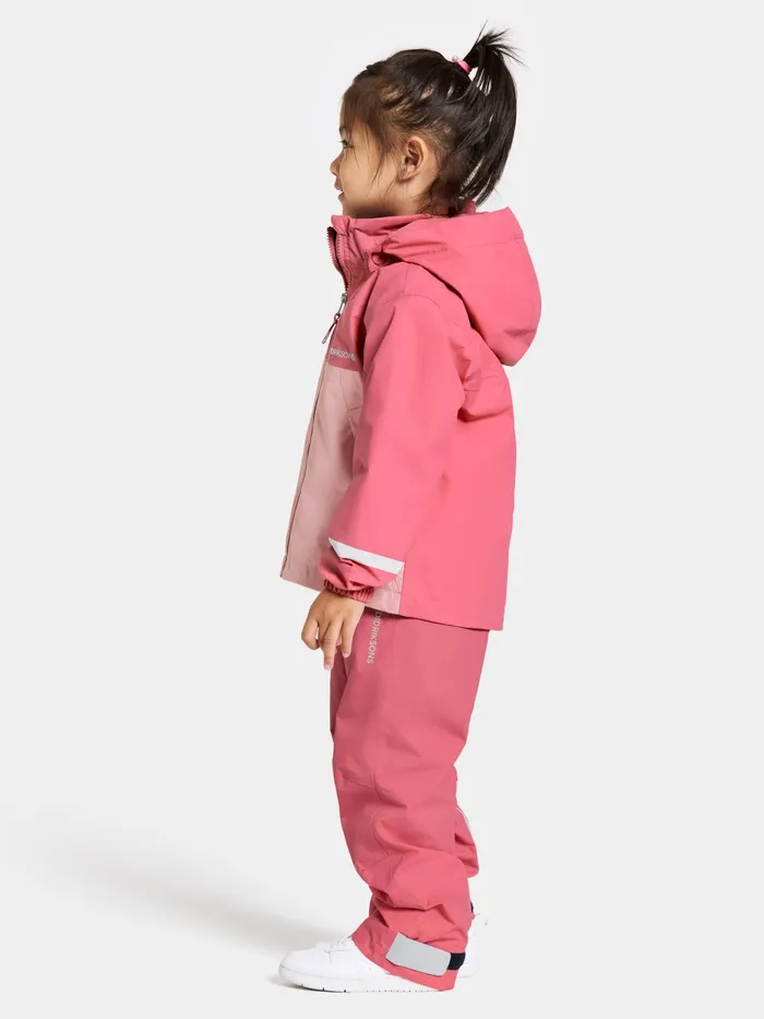 Kids Bladet Jacket Dusty Azalea Didriksons Waterproof Jackets