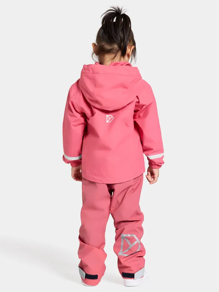 Kids Bladet Jacket Dusty Azalea Didriksons Waterproof Jackets