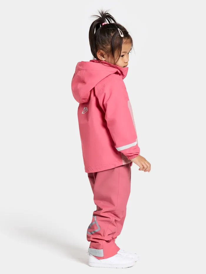 Kids Bladet Jacket Dusty Azalea Didriksons Waterproof Jackets