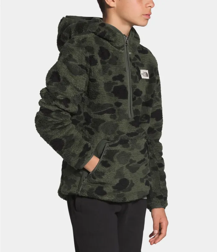 Kids Campshire Hoodie New Taupe Green Duck Camo Print The North Face Jackets and Vests