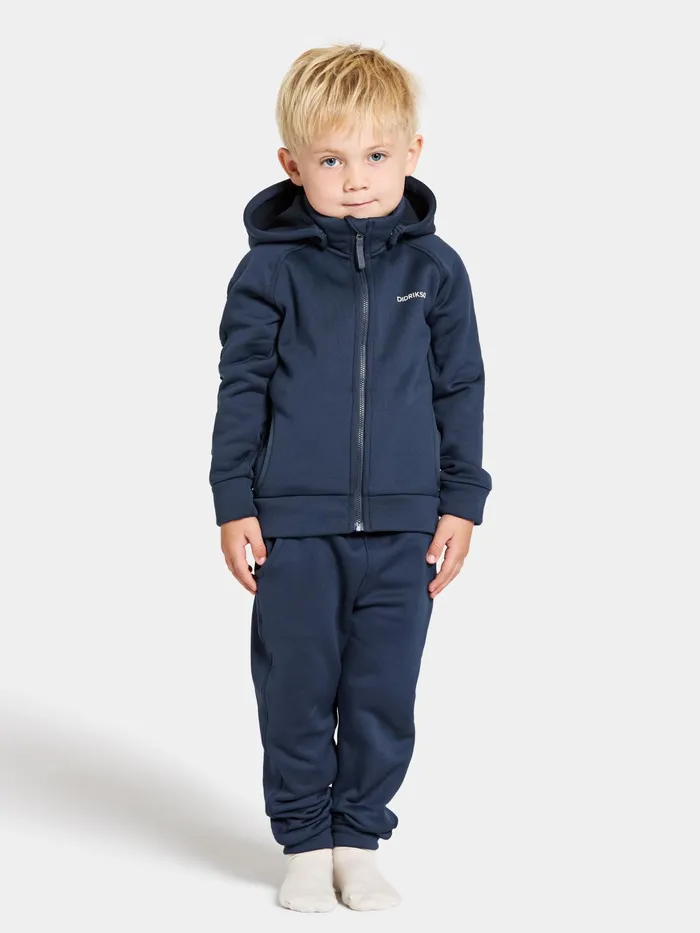 Kids Corin FullZip Navy Didriksons Softshell Jackets