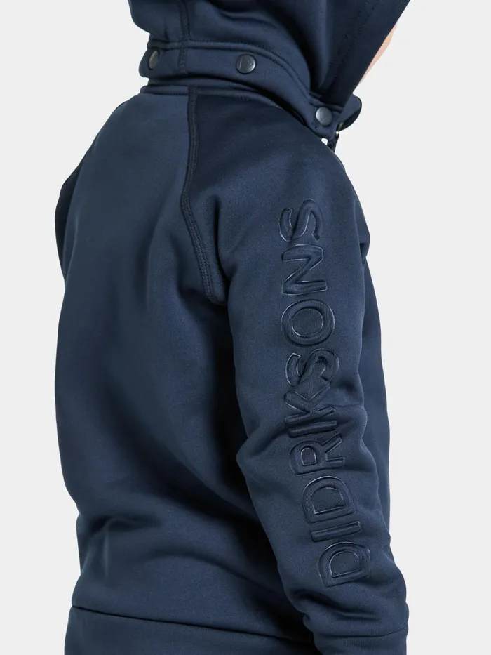 Kids Corin FullZip Navy Didriksons Softshell Jackets