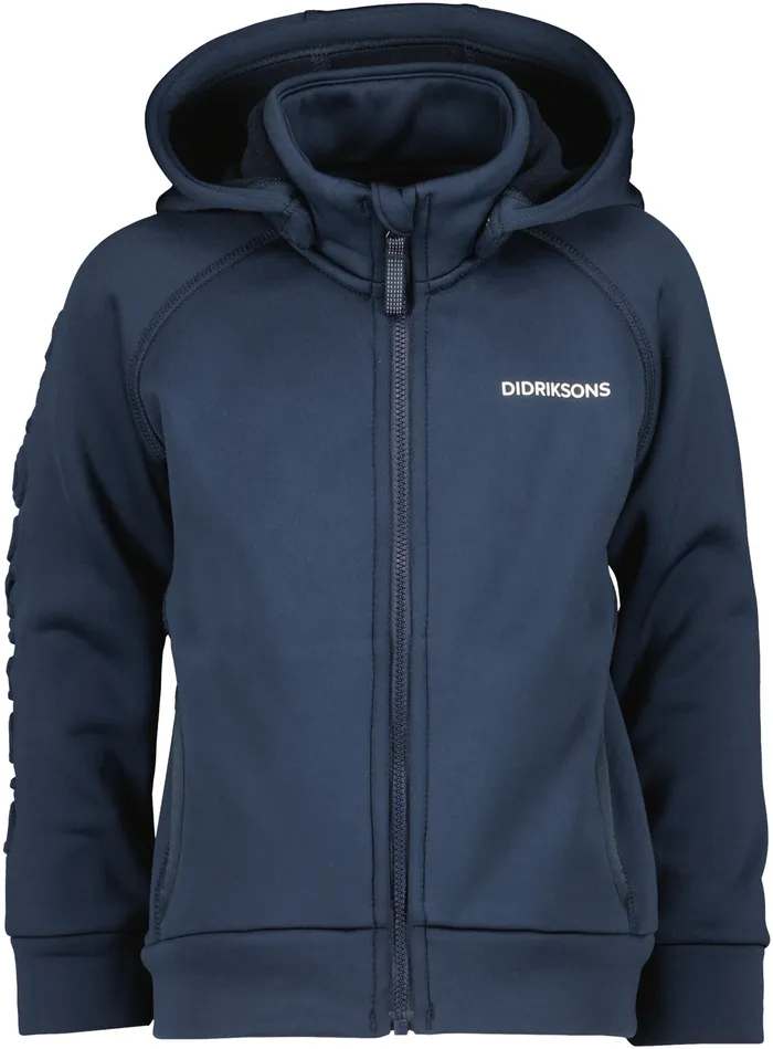 Kids Corin FullZip Navy Didriksons Softshell Jackets