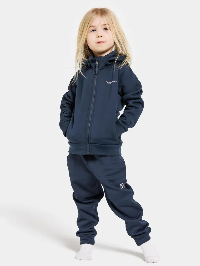 Kids Corin FullZip Navy Didriksons Softshell Jackets