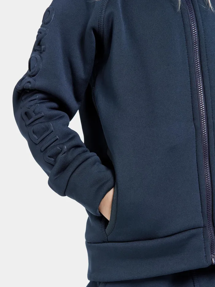 Kids Corin FullZip Navy Didriksons Softshell Jackets