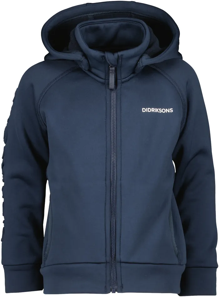Kids Corin FullZip Navy Didriksons Softshell Jackets