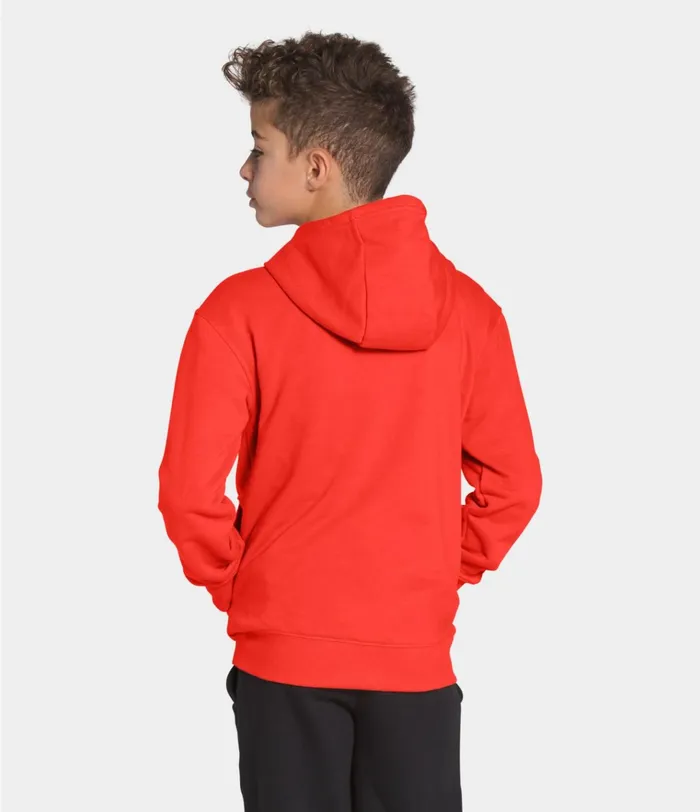 Kids Essential Pullover Hoodie Flare Orange The North Face Fleece