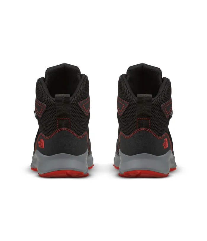 Kids Jr Hedgehog Hiker II Mid WP Tnf Blackfiery Red The North Face Shoes