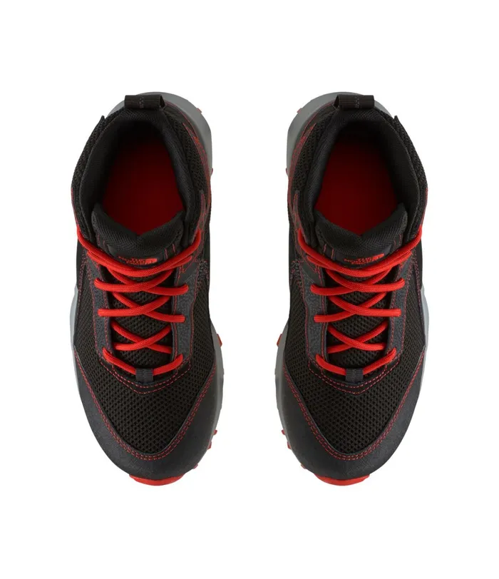 Kids Jr Hedgehog Hiker II Mid WP Tnf Blackfiery Red The North Face Shoes