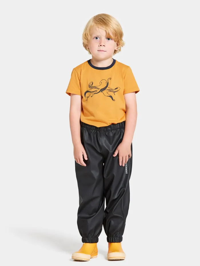 Kids Midjeman Kid039s Pants Galon Black Didriksons Waterproof Trousers