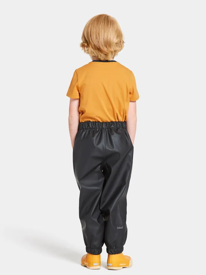 Kids Midjeman Kid039s Pants Galon Black Didriksons Waterproof Trousers