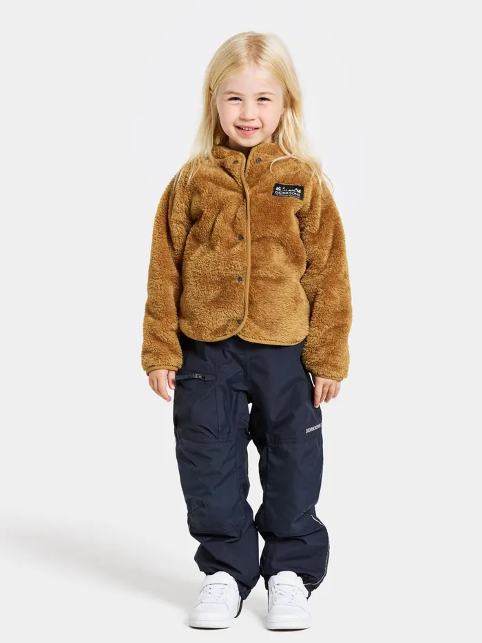 Kids Mylla Full Button Cumin Didriksons Fleece and Midlayers