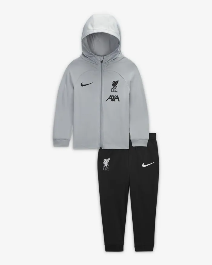 Kids Nike Jackets Liverpool FC Strike Wolf Greyblackblackwhite