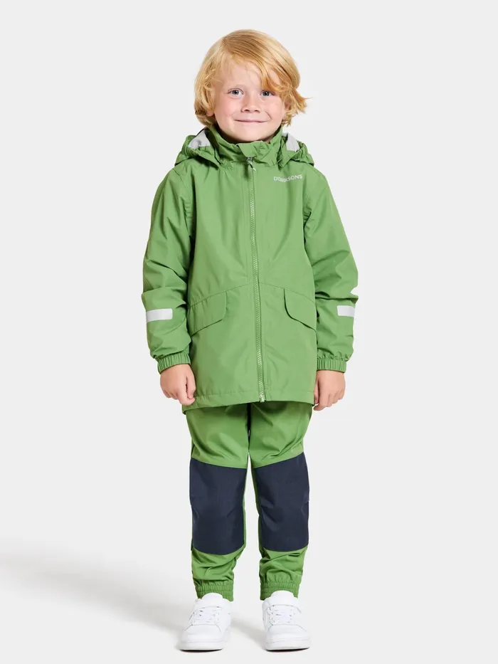 Kids Norma Jacket Algae Green Didriksons Spring Jackets