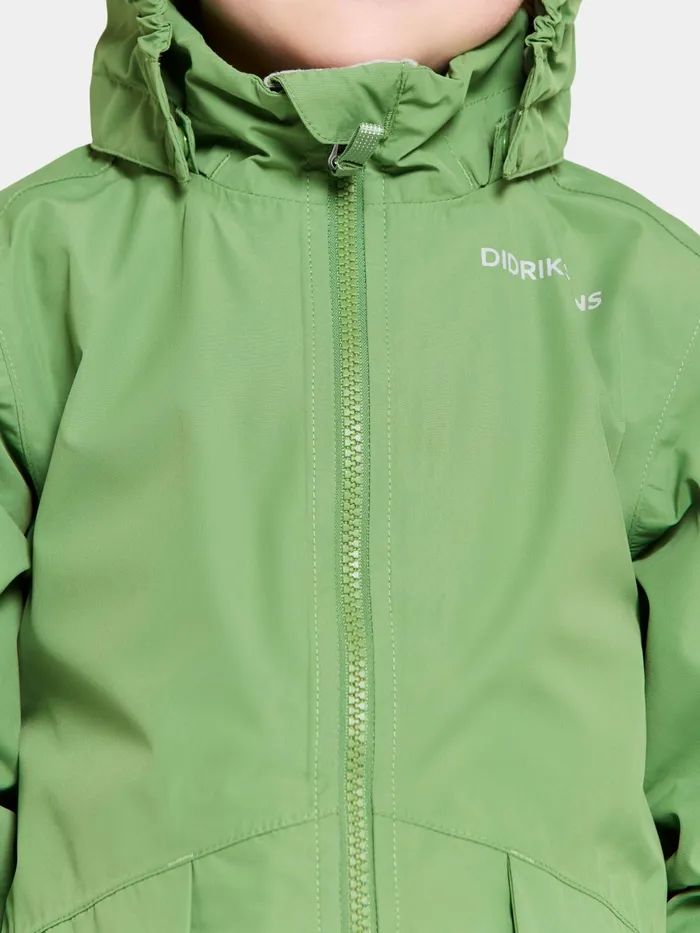 Kids Norma Jacket Algae Green Didriksons Spring Jackets