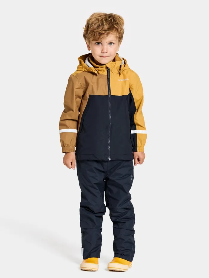 Kids Pilvi Jacket Dark Pollen Didriksons Spring Jackets
