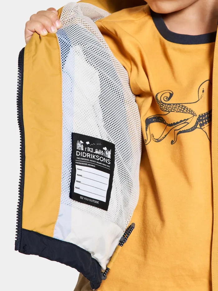 Kids Pilvi Jacket Dark Pollen Didriksons Spring Jackets