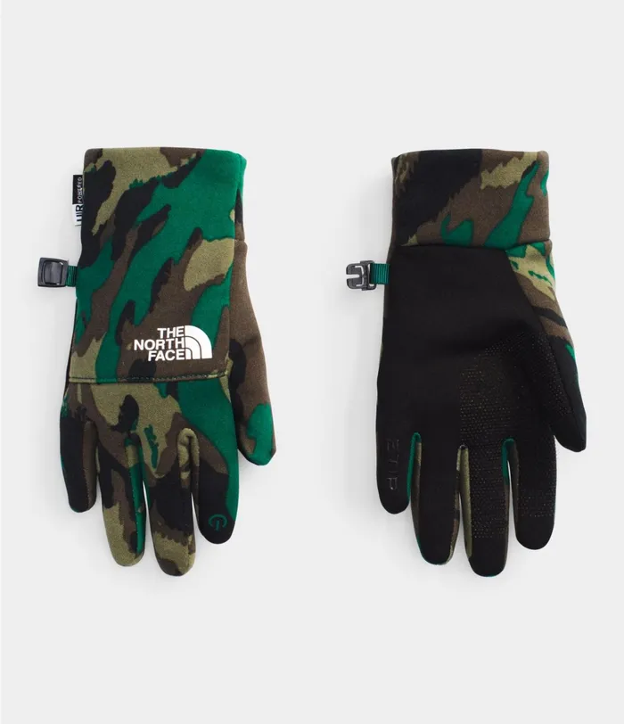 Kids Recycled Etip Glove Evergreen Mountain Camo Print The North Face Glove