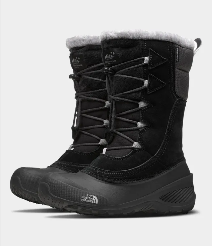 Kids Shellista Lace IV Tnf Blackvanadis Grey The North Face Shoes