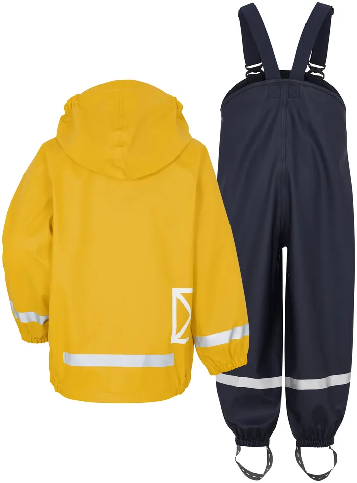 Kids Slaskeman Classic Kids Set Oat Yellow Didriksons Unlined Rain Set