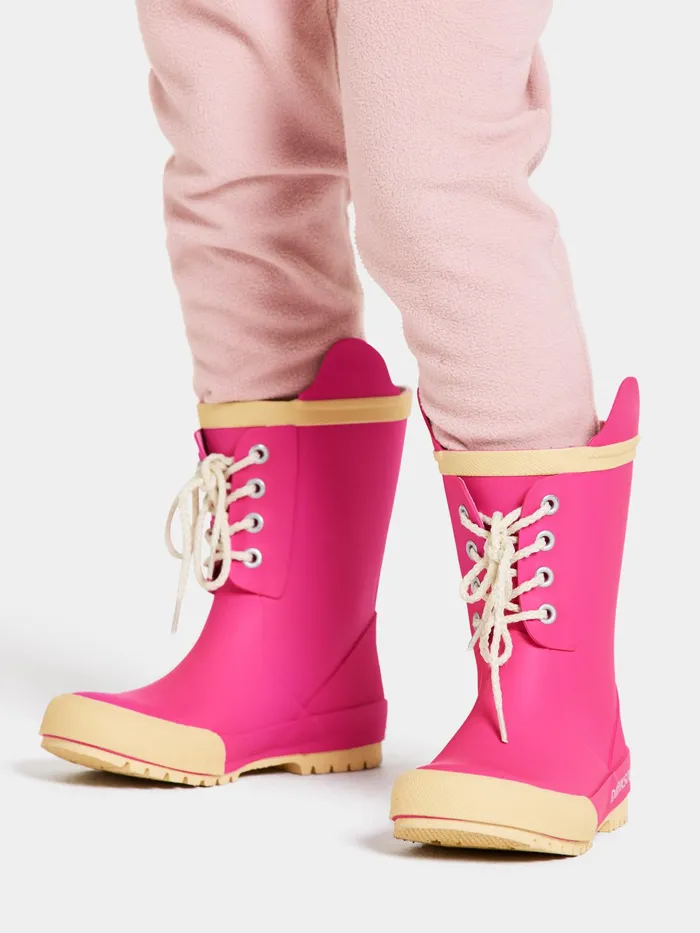 Kids Splashman Kid039s Boots Plastic Pink Didriksons Rubber Boots