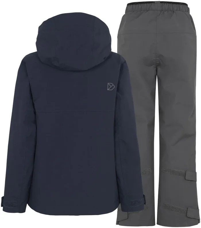 KidsYouth Dark Night Blue Didriksons Unlined Rain Set