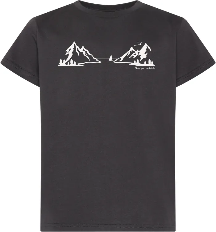 KidsYouth Mynta Logo Tshirt Explore Graphite Didriksons Sweaters and TShirts