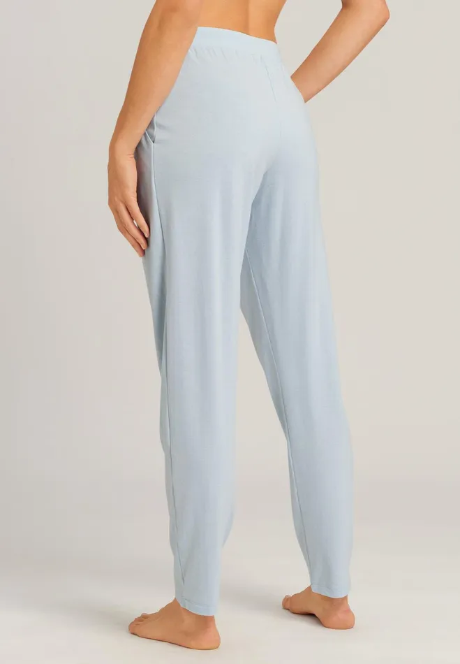 Knit Long Pant Misty Blue Women HANRO Pajama Bottoms