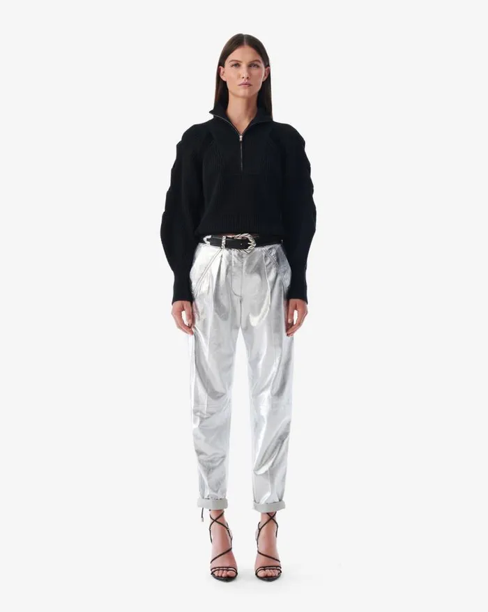 Knits Women IRO KACY SWEATER WITH CUTOUTS AND PUFFED SLEEVES