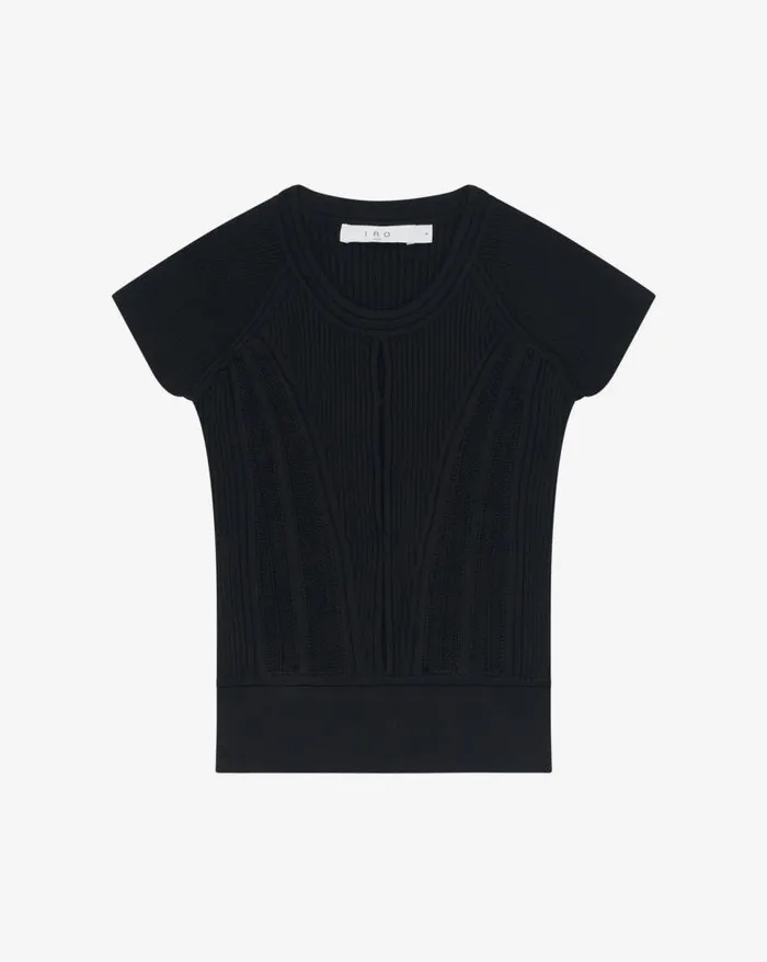 Knits Women IRO NABI ROUND NECK CUTOUT SWEATER