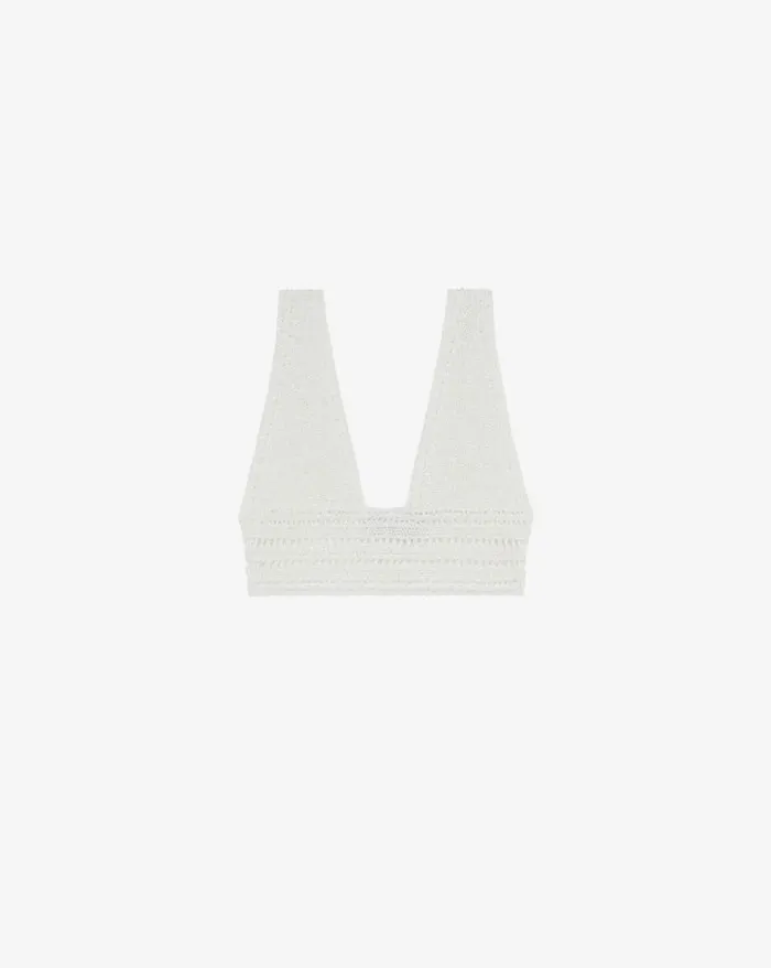 Knits Women IRO WOLFIE VNECK CROCHET BRALETTE