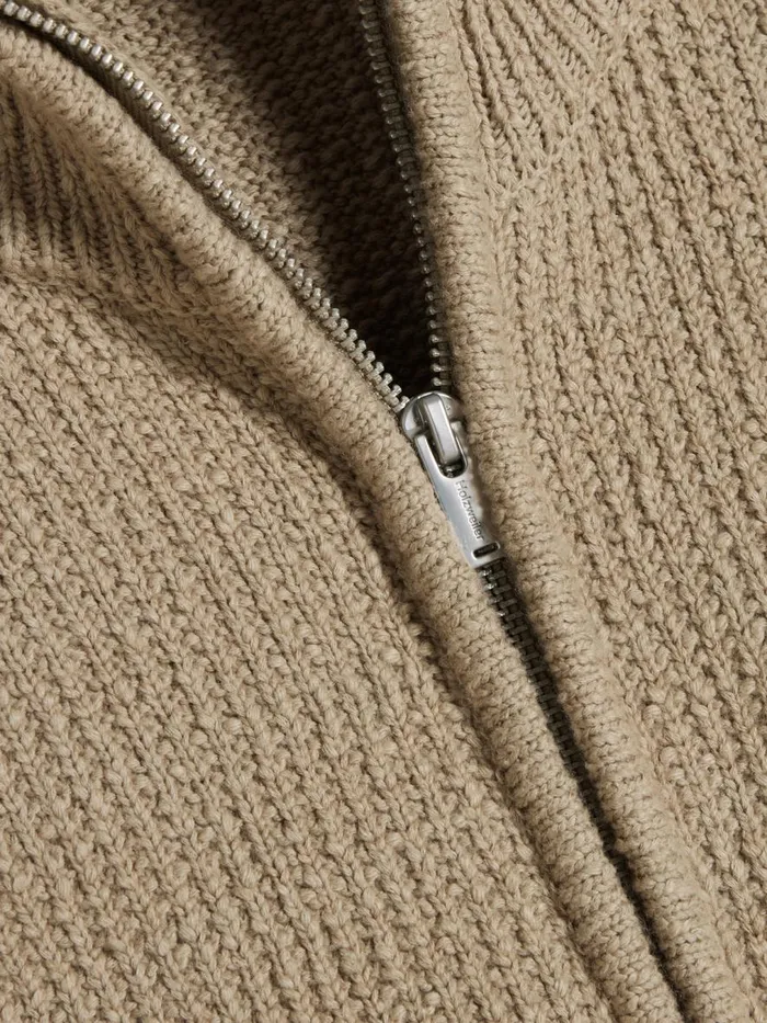 Knitwear Men Holzweiler Atlantic Zip Cardigan Sand
