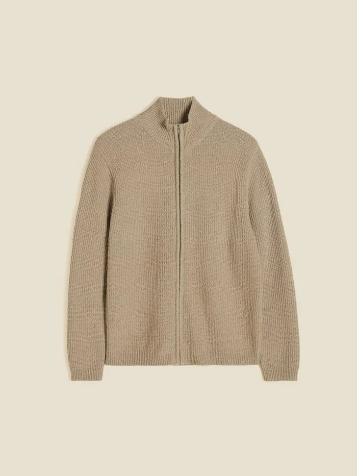 Knitwear Men Holzweiler Atlantic Zip Cardigan Sand