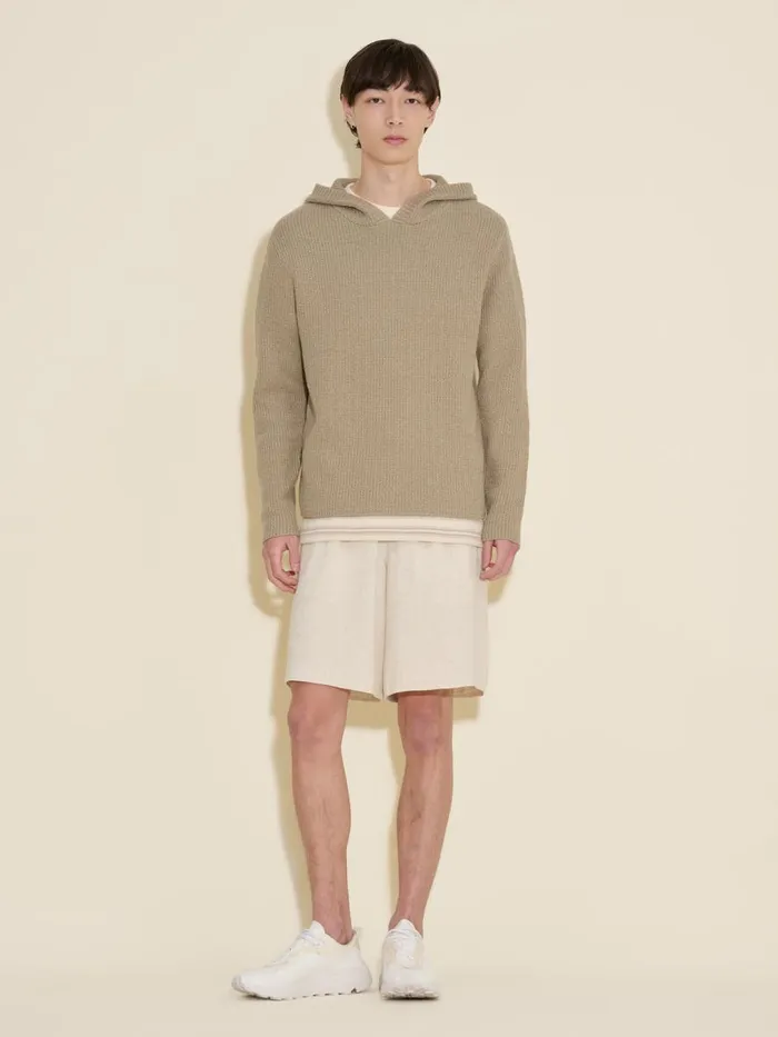 Knitwear Men Holzweiler Luke Hoodie Sand