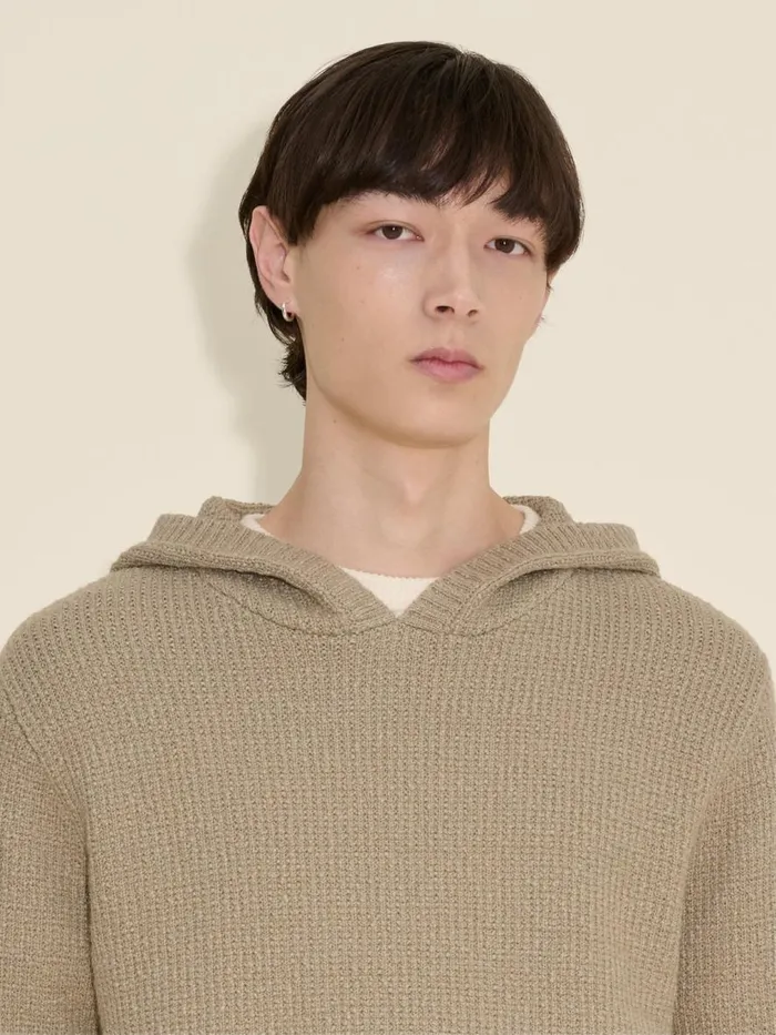 Knitwear Men Holzweiler Luke Hoodie Sand