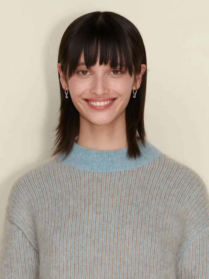 Knitwear Women Holzweiler Anja Stripe Sweater Blue Stripe