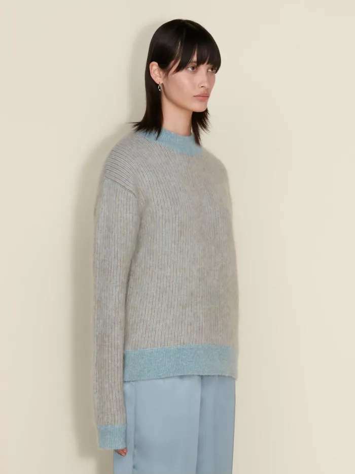 Knitwear Women Holzweiler Anja Stripe Sweater Blue Stripe