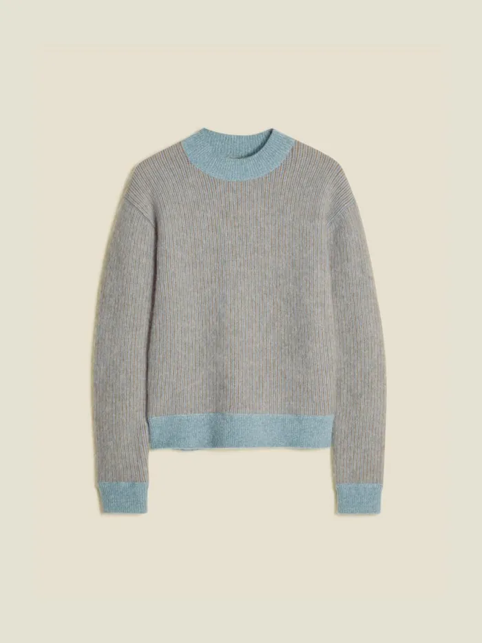 Knitwear Women Holzweiler Anja Stripe Sweater Blue Stripe