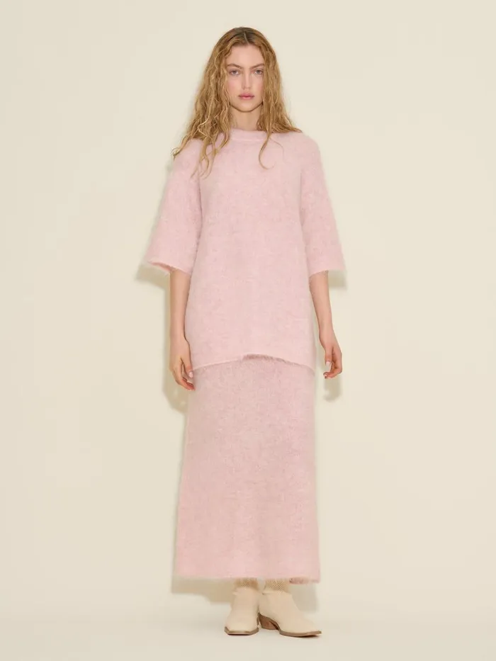 Knitwear Women Holzweiler Fluffy Knit Tee Pink