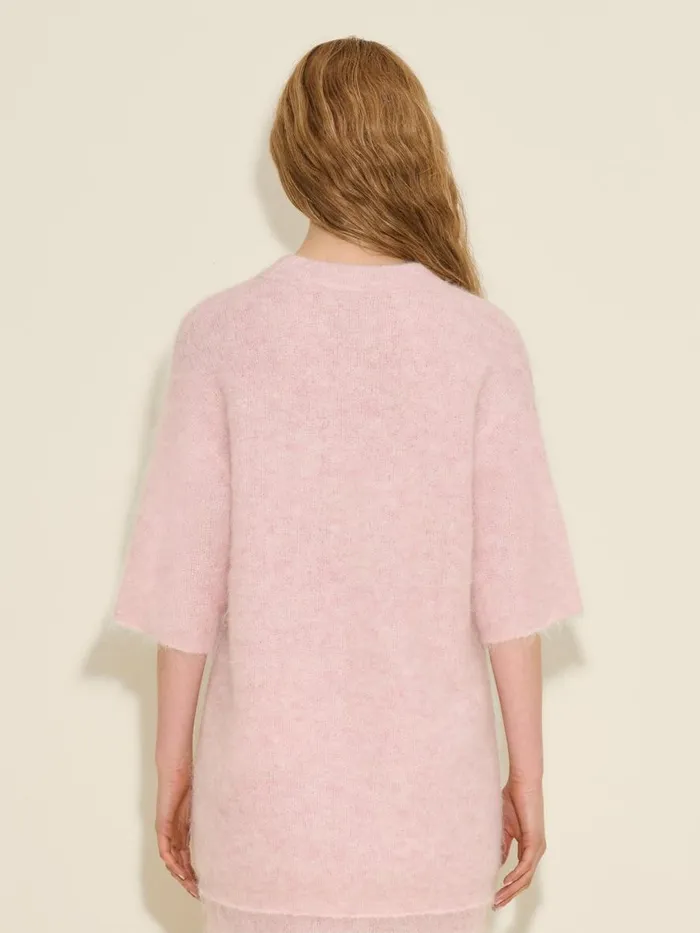 Knitwear Women Holzweiler Fluffy Knit Tee Pink