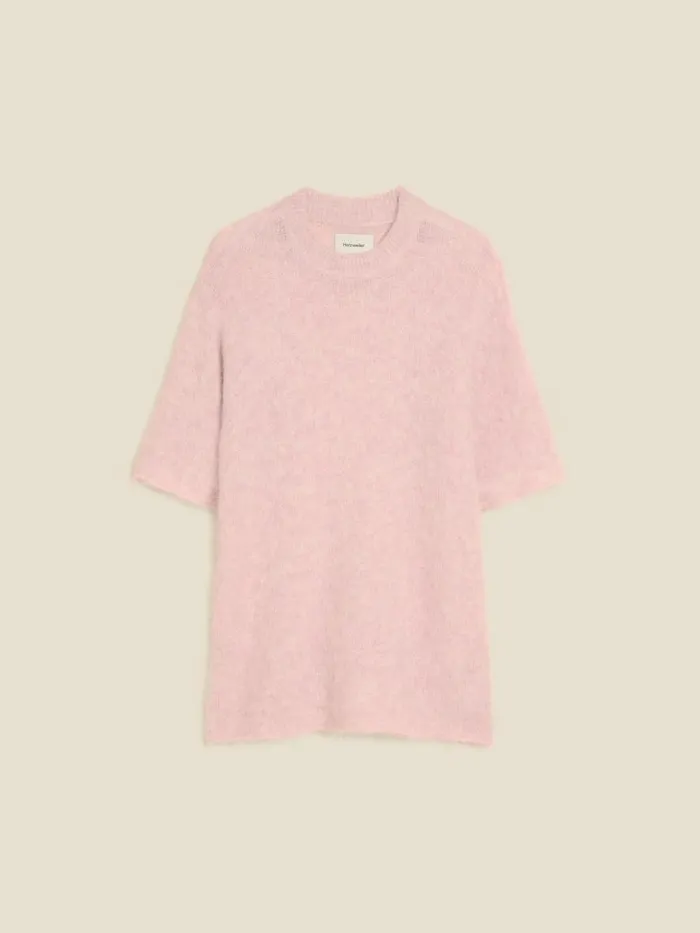 Knitwear Women Holzweiler Fluffy Knit Tee Pink